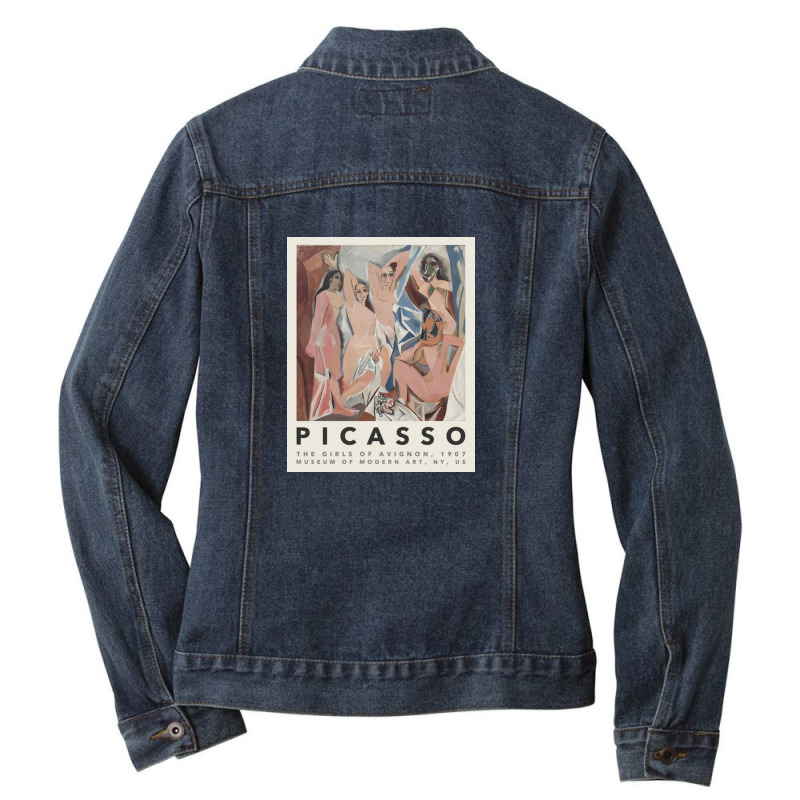 The Girls Of Avignon Ladies Denim Jacket by ErnestVarnell | Artistshot