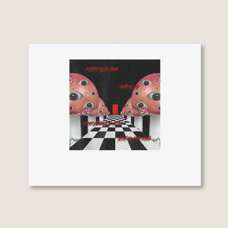 Weirdcore Aesthetic Mushroom Eyes Strangecore Traumacore | Art Print