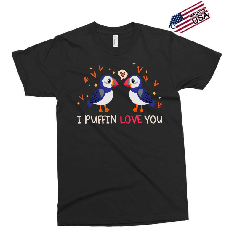 Gift T  Shirt I Puffin Love You Relationship Hearts Seabirds T  Shirt Exclusive T-shirt by giraffeleopard | Artistshot