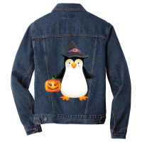 Penguin Halloween Penguin Costume Tuxedo Halloween Design 11 Men Denim Jacket | Artistshot