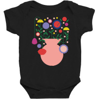 Flowers T  Shirtjar  Flowers Mediterranean Happy Time Traveling Colorf Baby Bodysuit | Artistshot