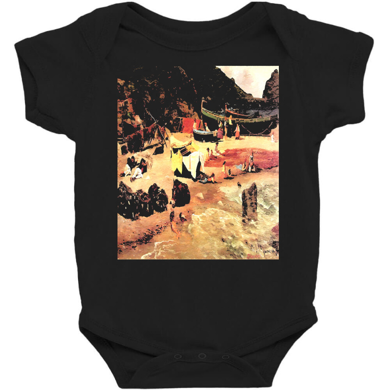 Famous Paintings T  Shirt Fishing Boats At Capri T  Shirt Baby Bodysuit by rwilliamson105 | Artistshot