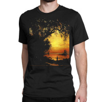 Famous Paintings T  Shirt Island Of New Providence By Albert Bierstadt Classic T-shirt | Artistshot