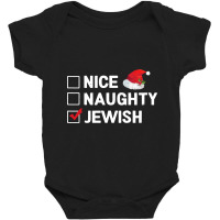 Nice Naughty Jewish Baby Bodysuit | Artistshot