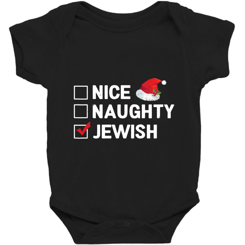 Nice Naughty Jewish Baby Bodysuit | Artistshot