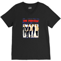 Spray Paint Blue 1 Direction V-neck Tee | Artistshot