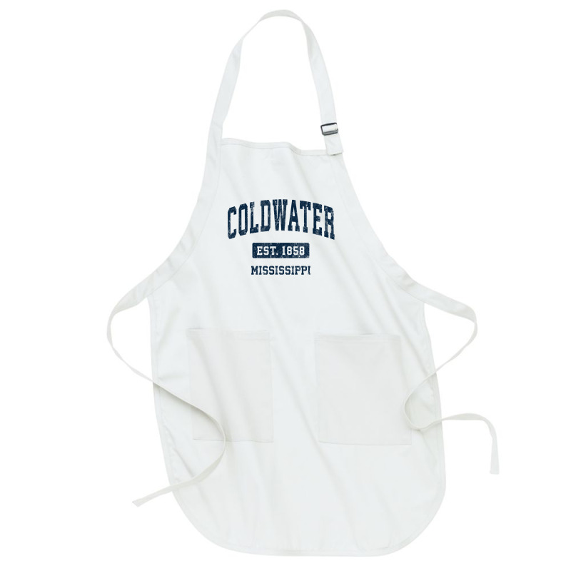 Coldwater Mississippi Ms Vintage Athletic Sports Design T Shirt Full-length Apron | Artistshot