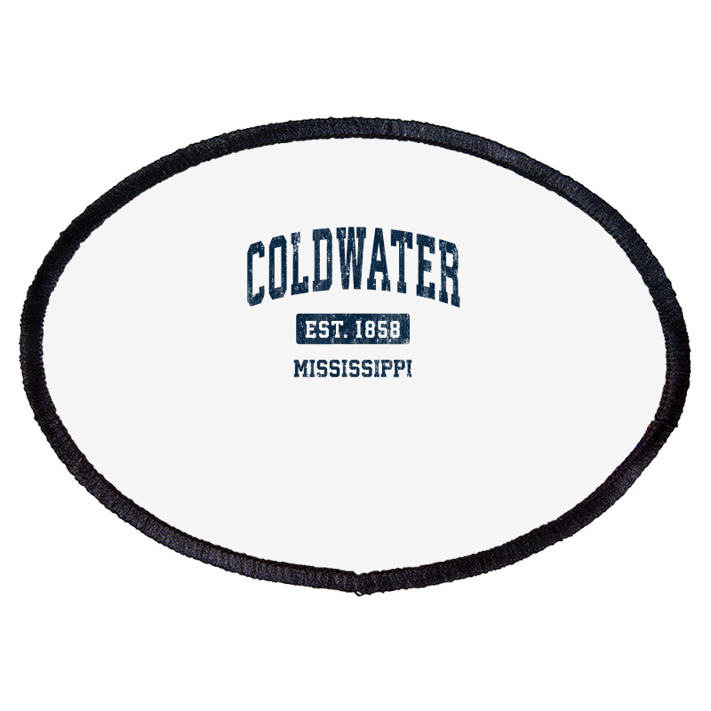 Coldwater Mississippi Ms Vintage Athletic Sports Design T Shirt Oval Patch | Artistshot