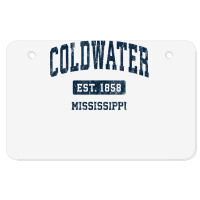 Coldwater Mississippi Ms Vintage Athletic Sports Design T Shirt Atv License Plate | Artistshot