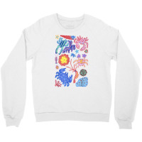 Colorful Crabs Shrimp Anemone Reef Aquarium Coral Painting T Shirt Crewneck Sweatshirt | Artistshot