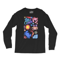 Colorful Crabs Shrimp Anemone Reef Aquarium Coral Painting T Shirt Long Sleeve Shirts | Artistshot