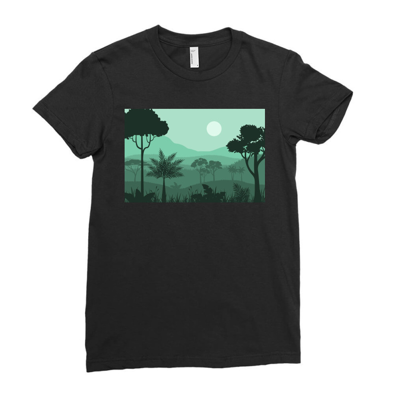 Forest Ladies Fitted T-Shirt by Creativeh | Artistshot