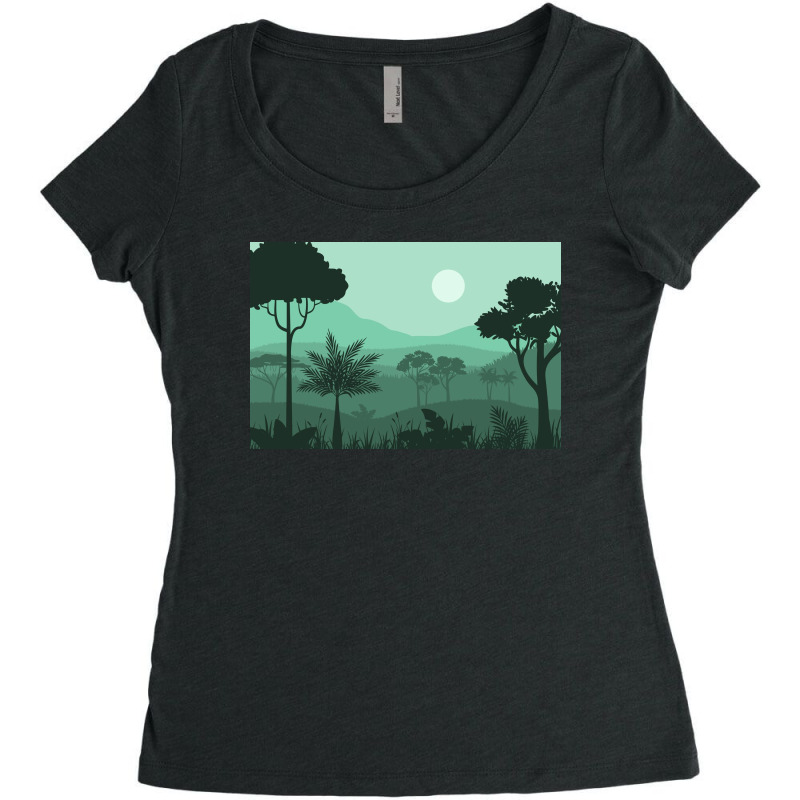 Forest Women's Triblend Scoop T-shirt by Creativeh | Artistshot