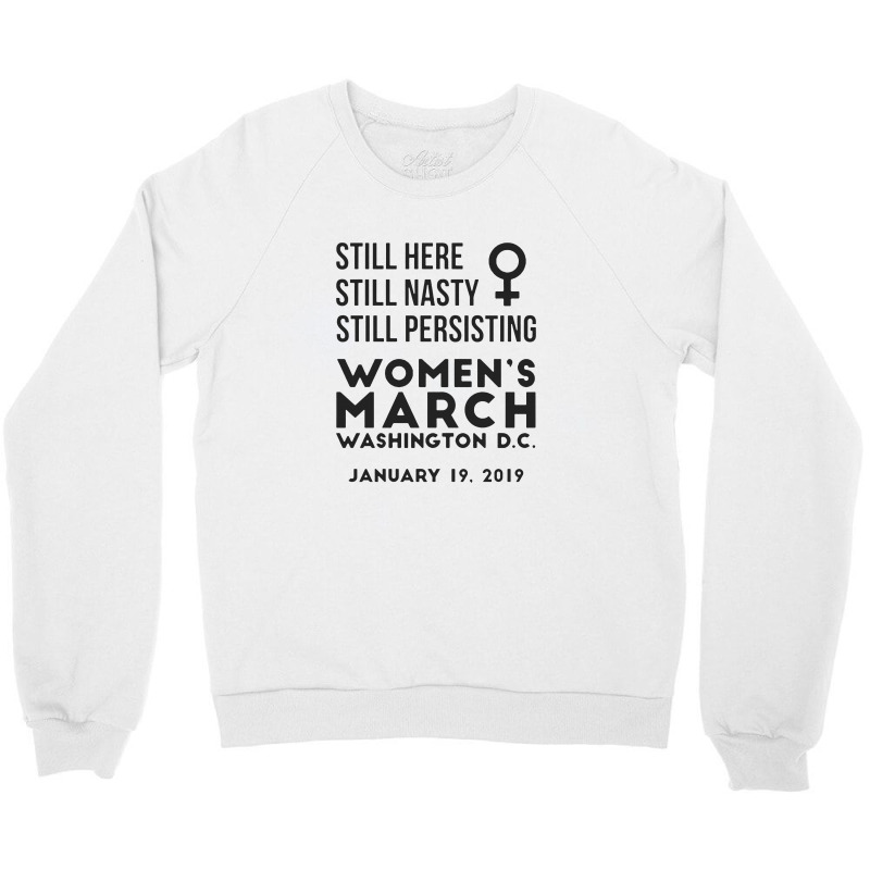 Washington Dc Womens March January 19 2019 Crewneck Sweatshirt | Artistshot