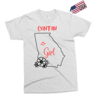 I Love State Of Georgia Flower Outline Canton City Girl T Shirt Exclusive T-shirt | Artistshot