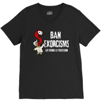 Ban Exorcisms Shirt Life Begins At Possession T Shirt V-neck Tee | Artistshot