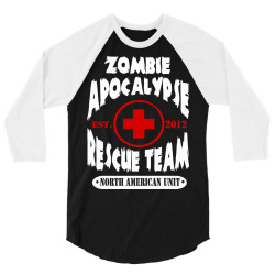 zombie apocalypse rescue team 3/4 Sleeve Shirt | Artistshot