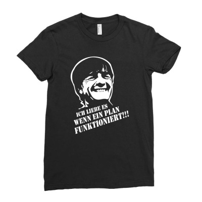 Jogi Ich Liebe Es Wenn Ein Plan Funktioniert Ladies Fitted T-shirt Designed By Asr