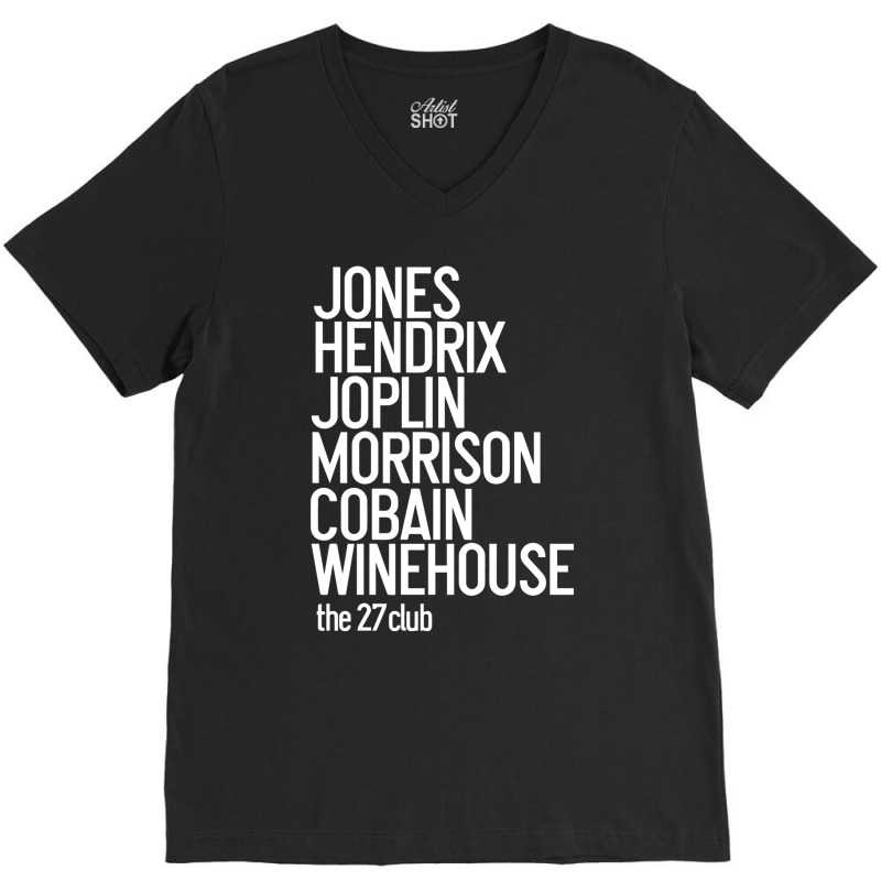 Jones Hendrix Morrison Joplin Cobain.. V-neck Tee | Artistshot