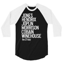 jones hendrix morrison joplin cobain.. 3/4 Sleeve Shirt | Artistshot