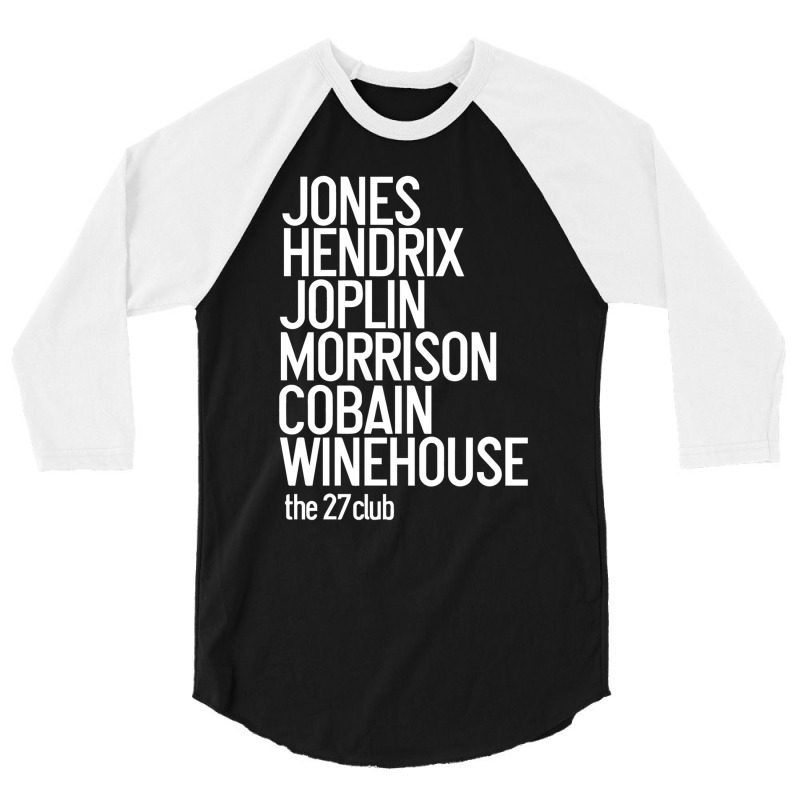 Jones Hendrix Morrison Joplin Cobain.. 3/4 Sleeve Shirt | Artistshot