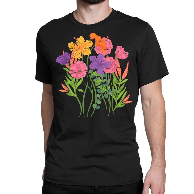 Botanical Garden Flowers Botanist Wildflower Botanical T Shirt Classic T-shirt by survisgn | Artistshot