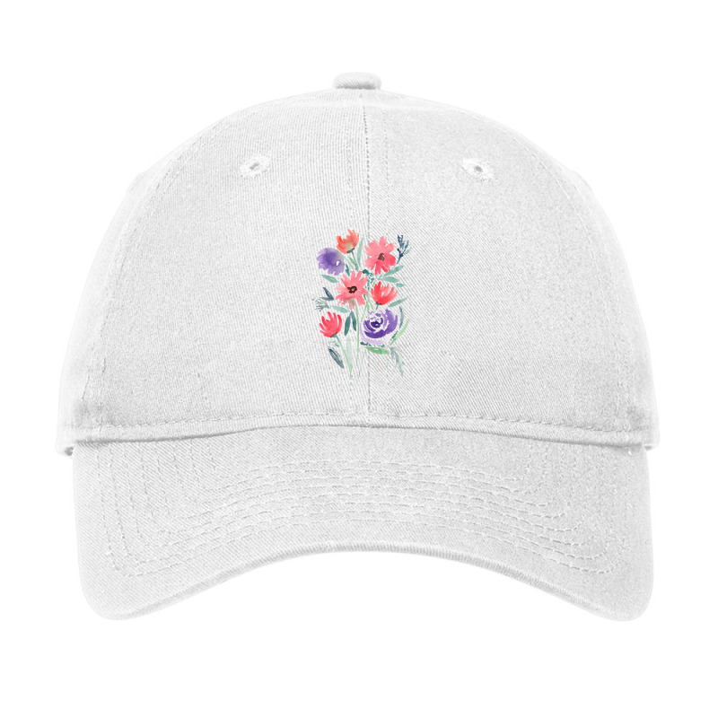 Cute Flowers Adjustable Cap by Art by rose | Artistshot