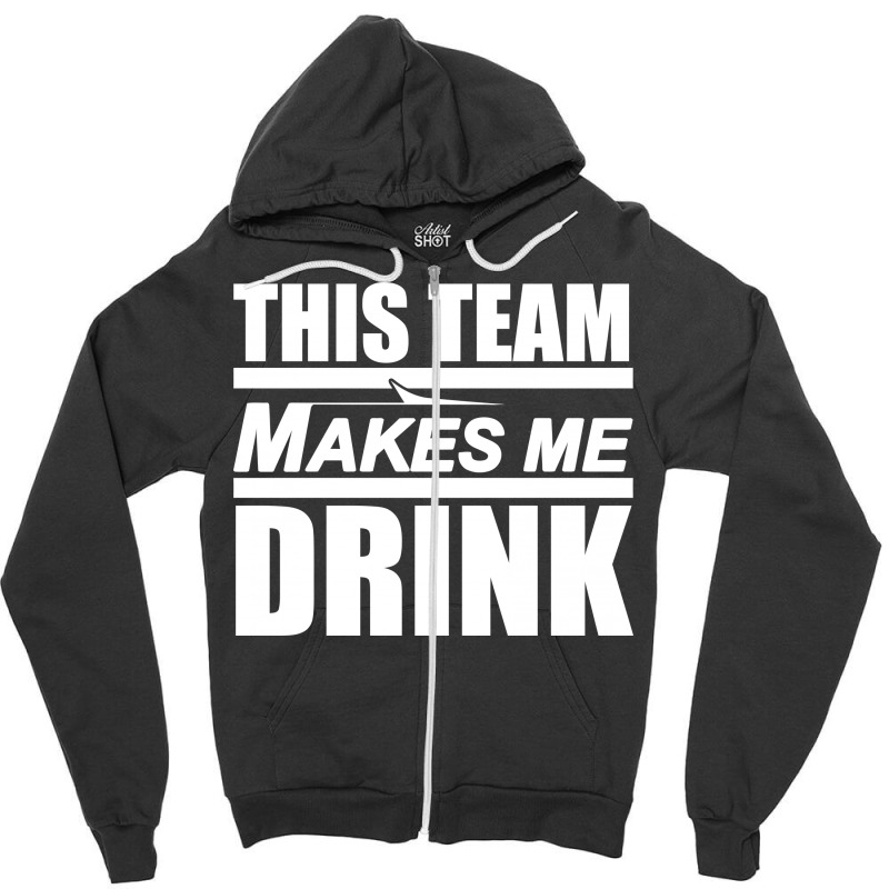 This Team Makes Me Drink NY Jets T-Shirt by Artistshot