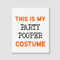 Funny Not Wearing Costume Party Portrait Canvas Print | Artistshot