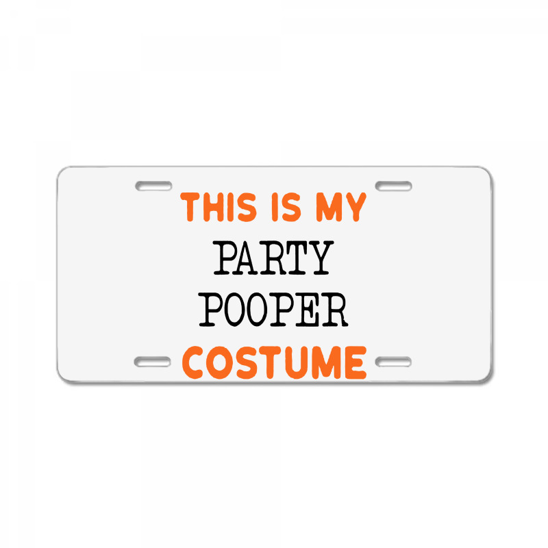 Funny Not Wearing Costume Party License Plate | Artistshot