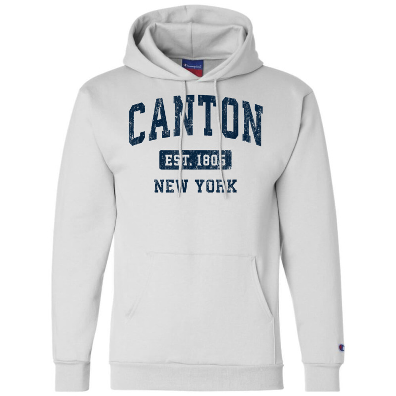 Canton New York Ny Vintage Athletic Sports Design T Shirt Champion Hoodie | Artistshot