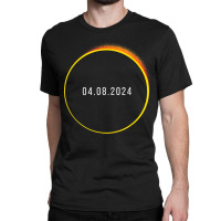 American Totality Solar Lunar Eclipse April 8, 2024 T Shirt Classic T-shirt | Artistshot