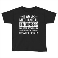 Retro Mechanical Engineer Level Of Sarcasm Engineering T Shirt Toddler T-shirt | Artistshot