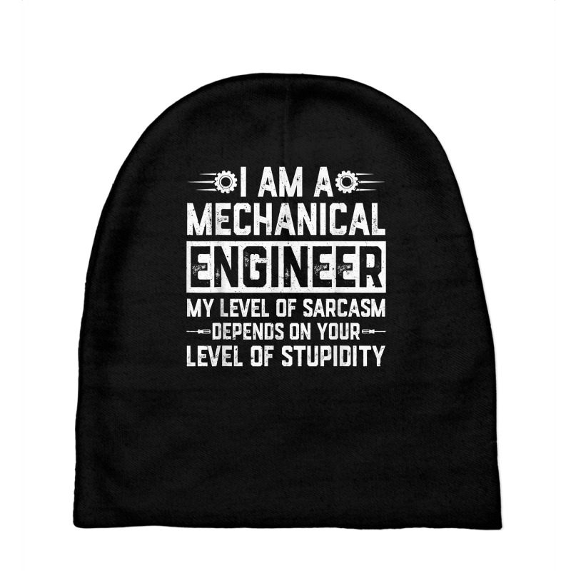 Retro Mechanical Engineer Level Of Sarcasm Engineering T Shirt Baby Beanies by komulavcasante6 | Artistshot