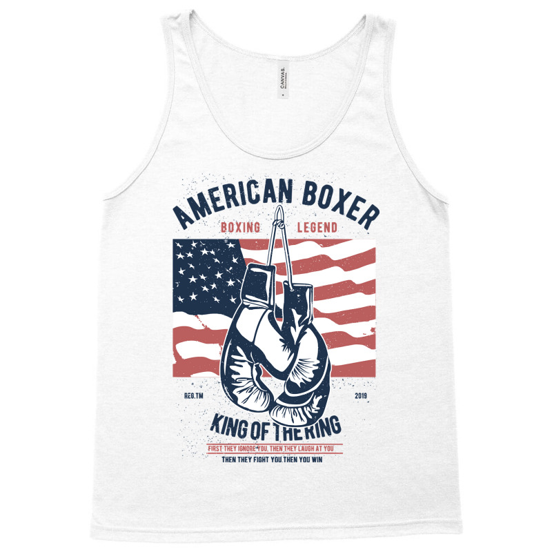 Boxing Lover Boxer Legend American Boxer King Of The Ring 434 Tank Top by golferu | Artistshot