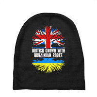 British Grown With Stop War Baby Beanies | Artistshot