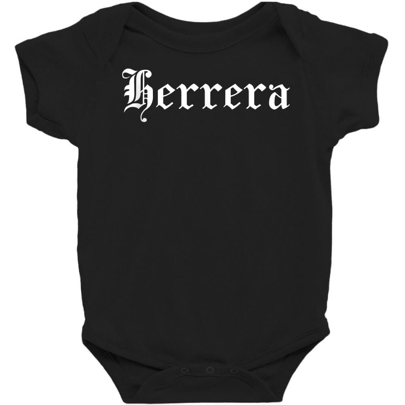 Herrera Surname Family Name Hispanic Spanish Latin Heritage Tank Top Baby Bodysuit | Artistshot