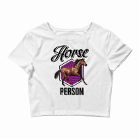 Horse Horse Person Horseman Cattle Crop Top | Artistshot