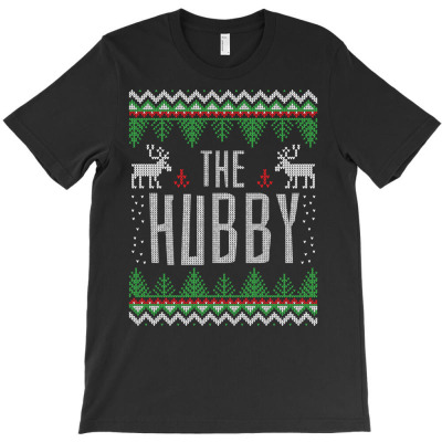 Hubby Wifey Matching Ugly Christmas Sweater Party Sweatshirt T-shirt Designed By Nhan
