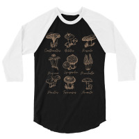 Fungi Mushroom Lover Mycology Vintage Goth Style 3/4 Sleeve Shirt | Artistshot