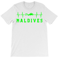 Maldives Scuba Diving Maldives Souvenir Heartbeat Diving T Shirt T-shirt | Artistshot