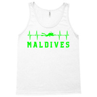 Maldives Scuba Diving Maldives Souvenir Heartbeat Diving T Shirt Tank Top | Artistshot