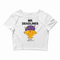 Mens Mr. Deadlines Ii   Yearbook T Shirt Crop Top | Artistshot