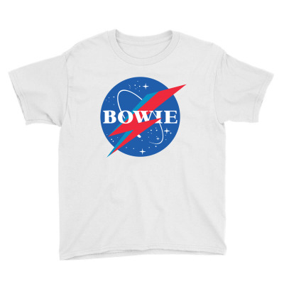 Bowie Nasa Parody Youth Tee Designed By Toweroflandrose