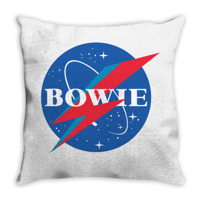 Bowie Nasa Parody Throw Pillow Designed By Toweroflandrose