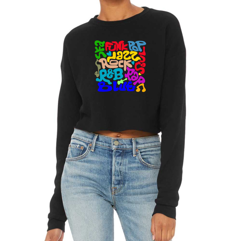 Music The Universal Language Cropped Sweater by roisestephens | Artistshot