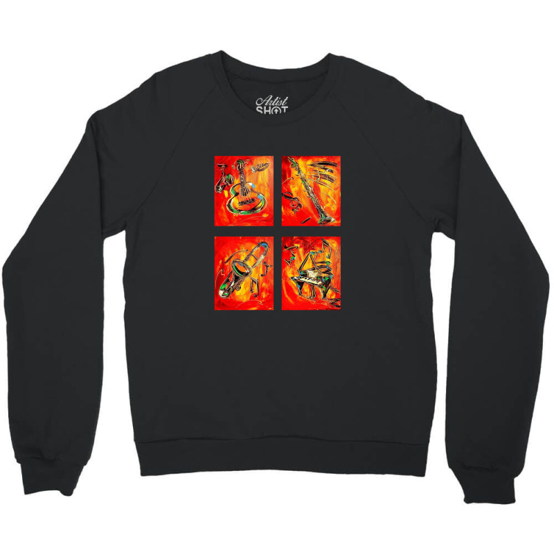 Magical Sound Of The Instrument Crewneck Sweatshirt by roisestephens | Artistshot