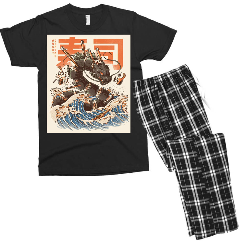 Great Sushi Dragon Men's T-shirt Pajama Set | Artistshot