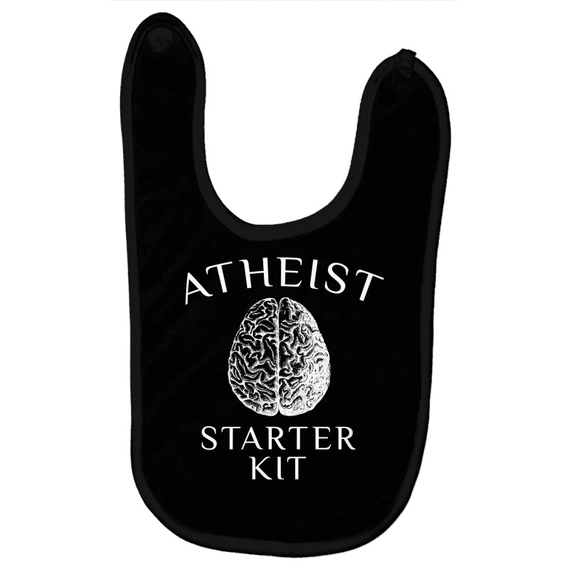 Atheist Starter Kit, Brain, Think, Humanist, Atheism T Shirt Baby Bibs by jaiahlowes | Artistshot