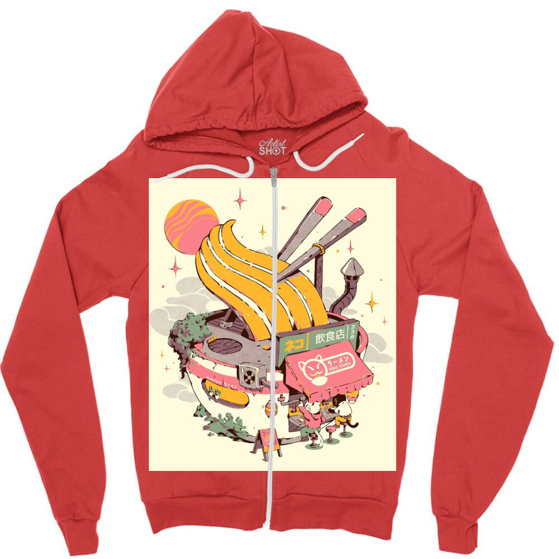 Ramen Bowl Restaurant Zipper Hoodie | Artistshot